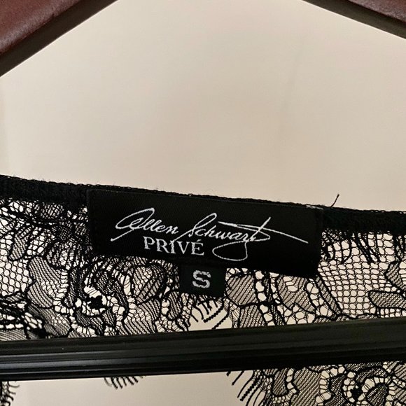 NWOT Allen Schwartz Prive Black Mini Dress - Picture 6 of 6